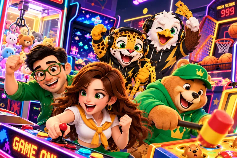 Arcade games in focus — ByGame artwork